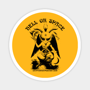 Hell Or Space - Alien Baphomet Magnet